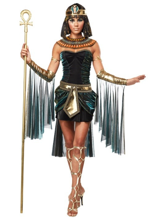 Egyptian Goddess Costume with Golden Heels