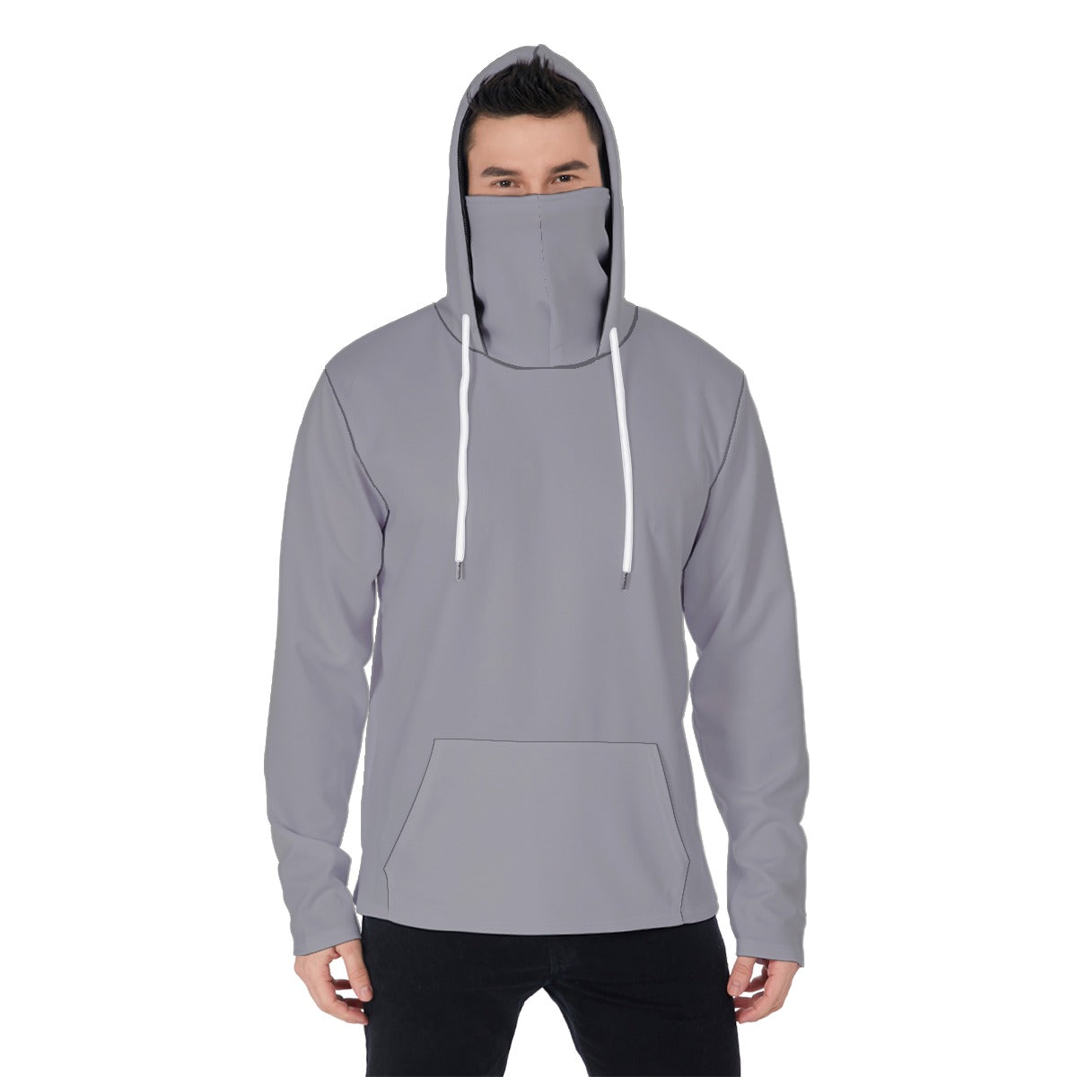 Men's Heavy Fleece Hoodie With Mask