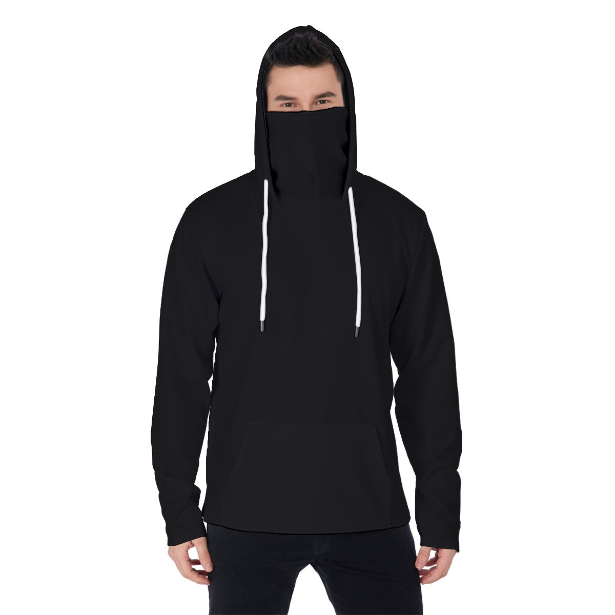 Men's Heavy Fleece Hoodie With Mask