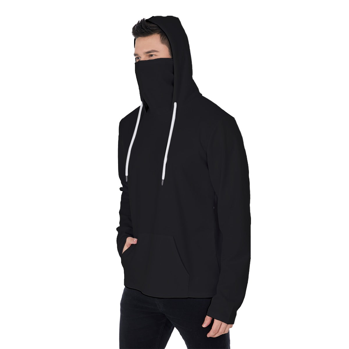 Men's Heavy Fleece Hoodie With Mask