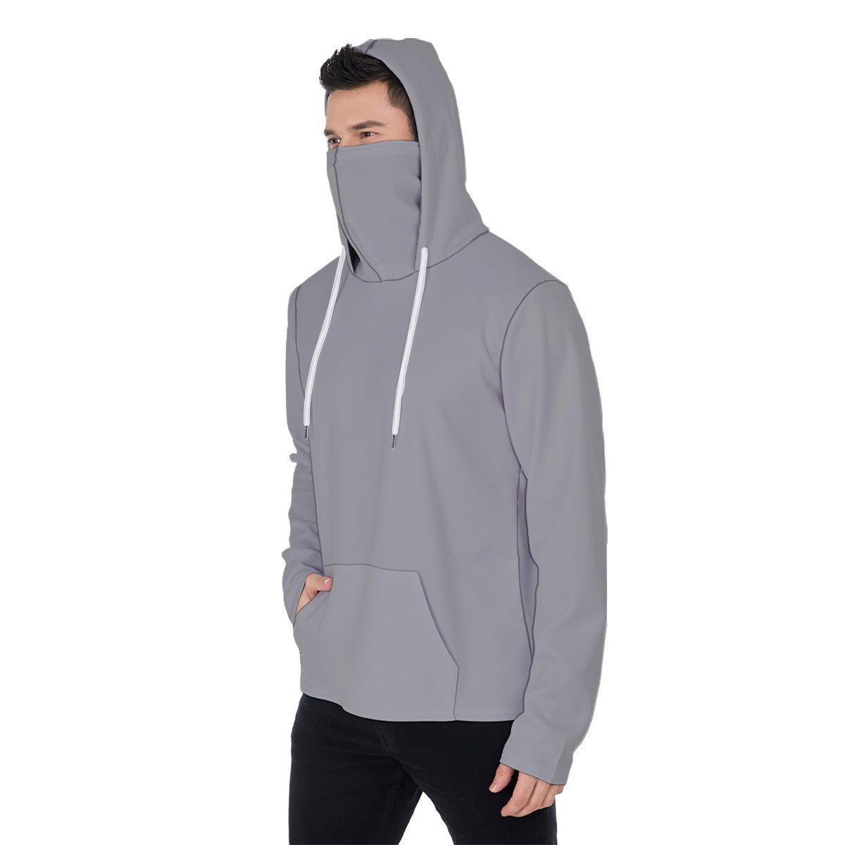 Men's Heavy Fleece Hoodie With Mask