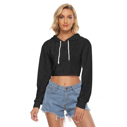 Sexy Velvet crop Top hoodie